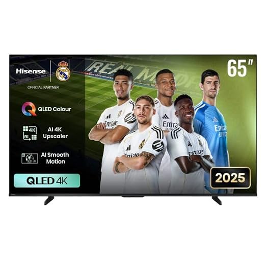 Hisense 164 cm (65 inches) VIDAA U9 4K UHD QLED Smart TV with Dolby Vision & Atmos, AI Upscaling, Game Mode Plus & Alexa Built-in (65Q6Q)