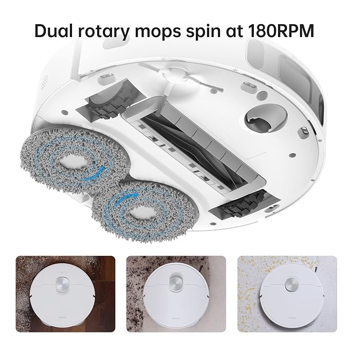 DREAME L10s Ultra Robot Vacuum Cleaner Washer with Self-Cleaning Base Station (Dust Drain, Automatic Cleaning) AI Obstacle Detection 3D, 5300Pa Suction Power, 210 Minutes Battery, WiFi/APP/Alexa