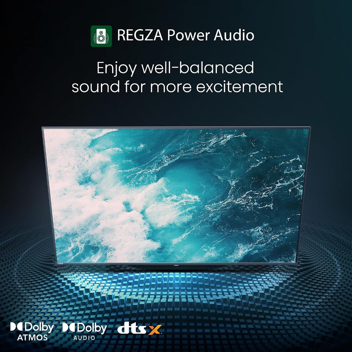 Toshiba 139 cm (55 Inches) 4K Ultra HD Smart QLED TV | Dolby Atmos, HDR10+ | 24W Powerful Speakers | Sports Mode | REGZA Engine ZR |4K Upscaling | Voice Control | Vidaa OS | 55M450RP (Black)