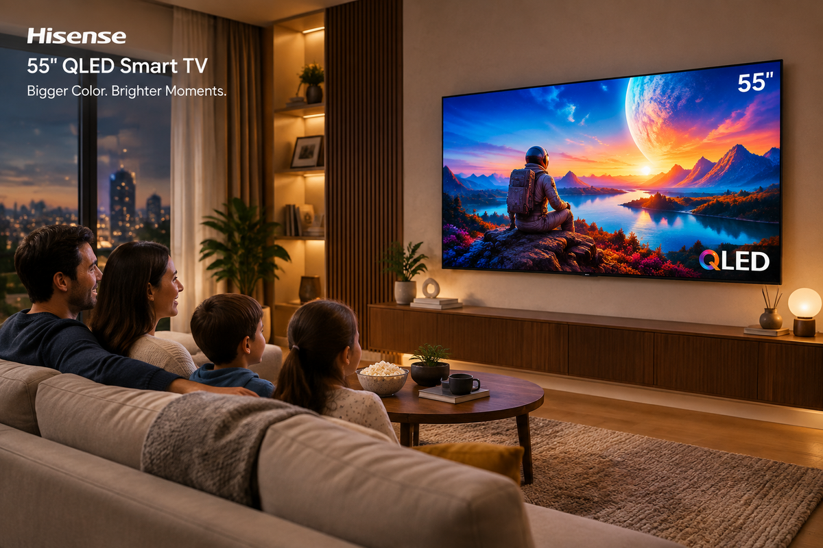 HISENSE 139 CM (55 INCH) QLED ULTRA HD SMART TV 55Q5S
