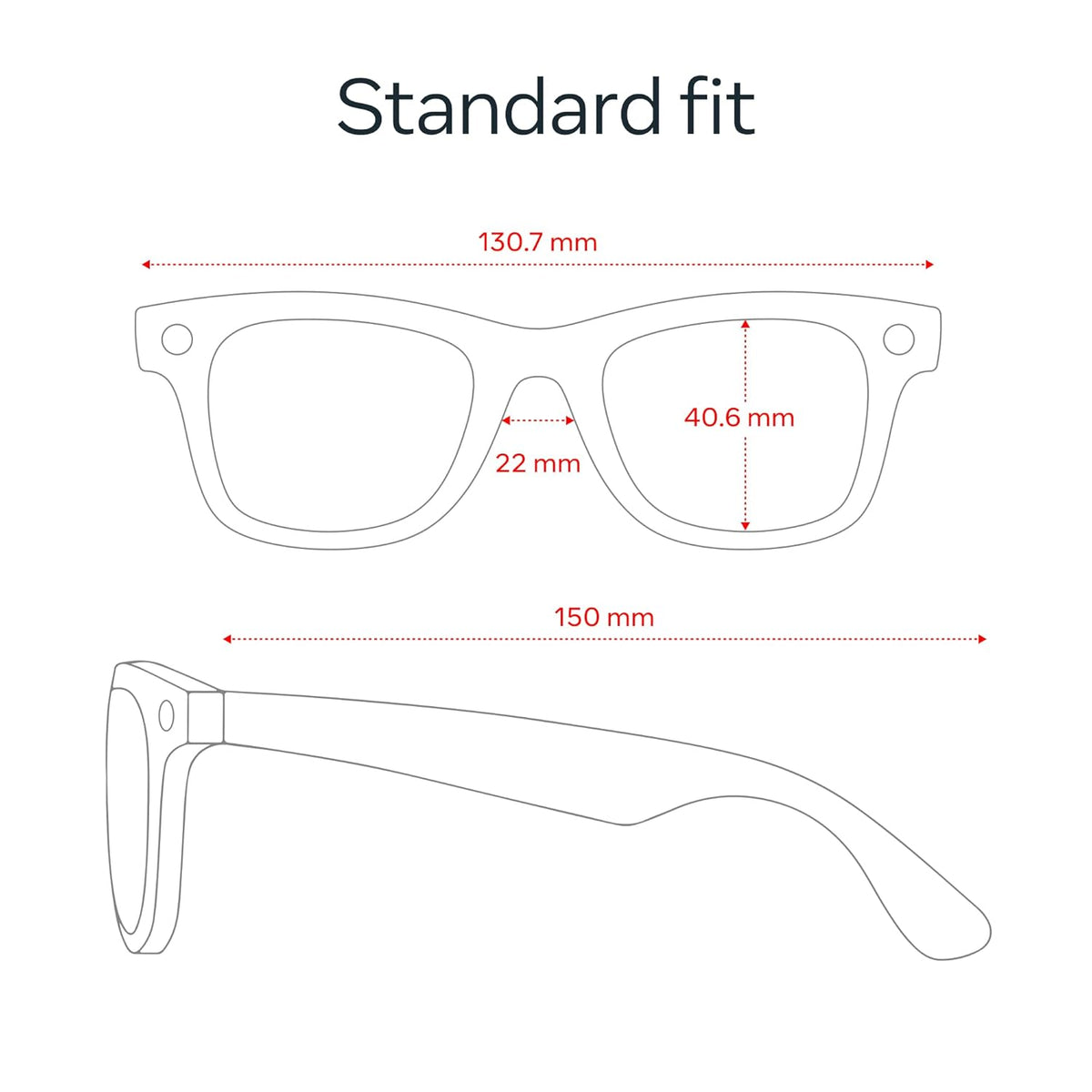Meta Ray-Ban (Gen 2), Wayfarer, Matte Black | Smart AI Glasses for Men, women 2X Battery Life — 3K Ultra HD Resolution — 12 MP Ultra-Wide Camera, Audio, Video — Clear Lenses