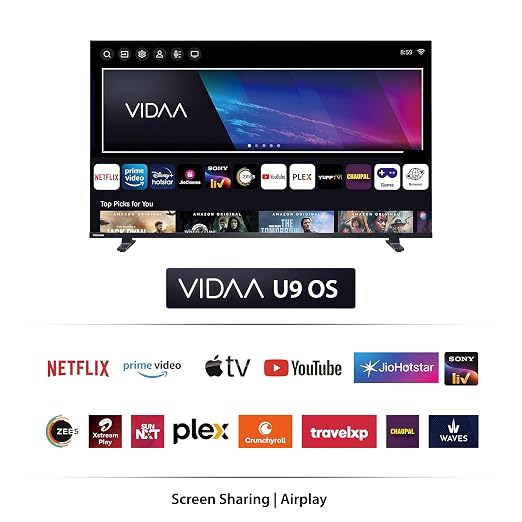 Toshiba 100 cm (40 Inches) HD Ready Smart LED TV | Dolby Audio & DTS Virtual:X | Game Mode | REGZA Engine | VIDAA OS | 40V35RP (Black)