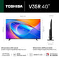 Toshiba 100 cm (40 Inches) HD Ready Smart LED TV | Dolby Audio & DTS Virtual:X | Game Mode | REGZA Engine | VIDAA OS | 40V35RP (Black)