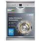 Bosch 13 Place Setting (fits up to 70 utensils) Free-Standing Dishwasher for Indian Utensils | Hygiene+ & Intensive Kadhai Program (SMS66GI01I, Inbuilt Heater, Removes 99.9% Germs, Silver Inox) OPN BOX