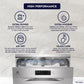 Electrolux 14 Place Settings Dishwasher Machine for Home, Fully Automatic with AirDry, In-Built Heater, Stainless Steel, UltimateCare 700, ESM48310SX