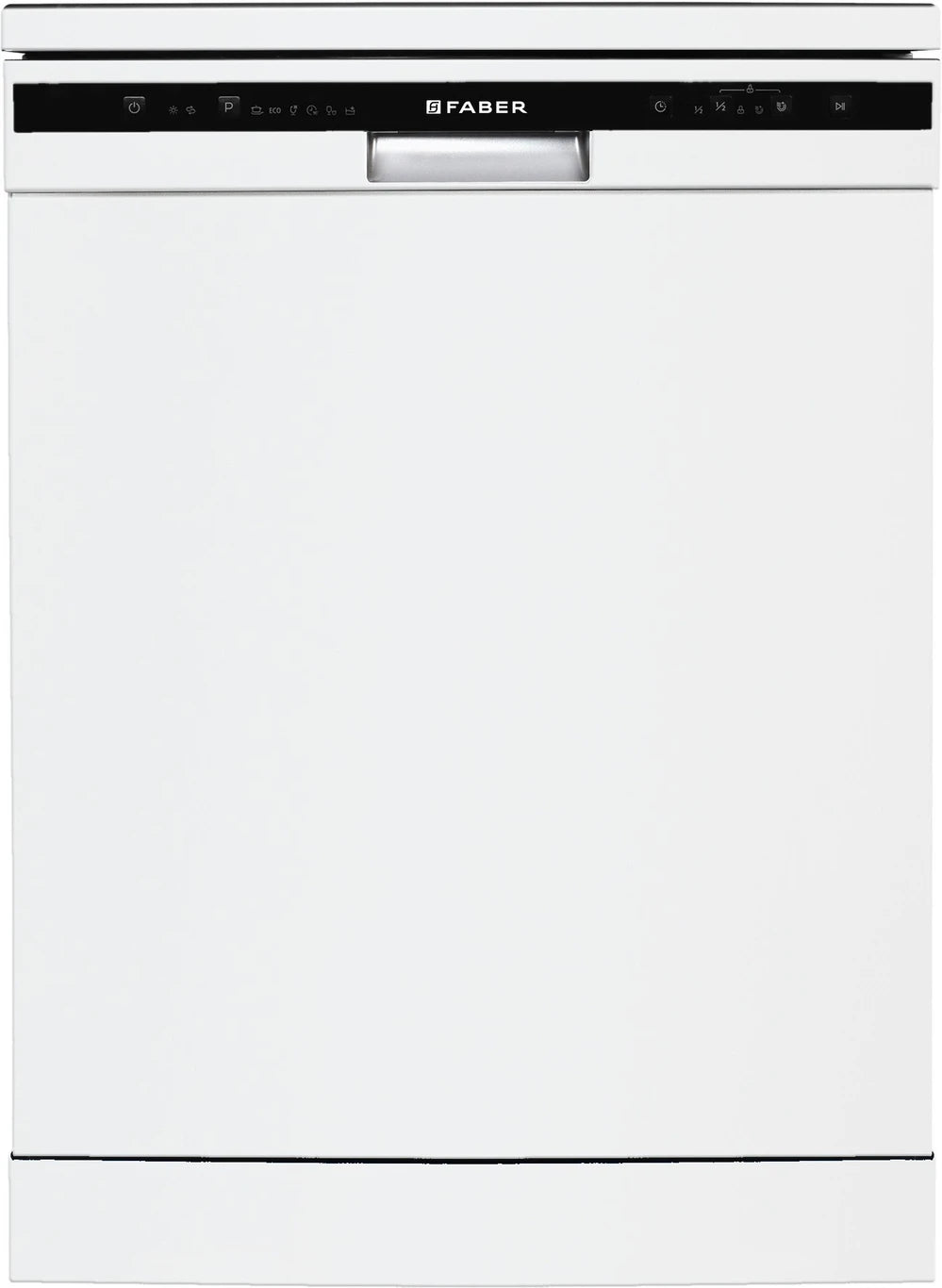 FABER FFSD 6PR 12S Neo White Free Standing 12 Place Settings Intensive Kadhai Cleaning| No Pre-rinse Required Dishwasher OPEN BOX