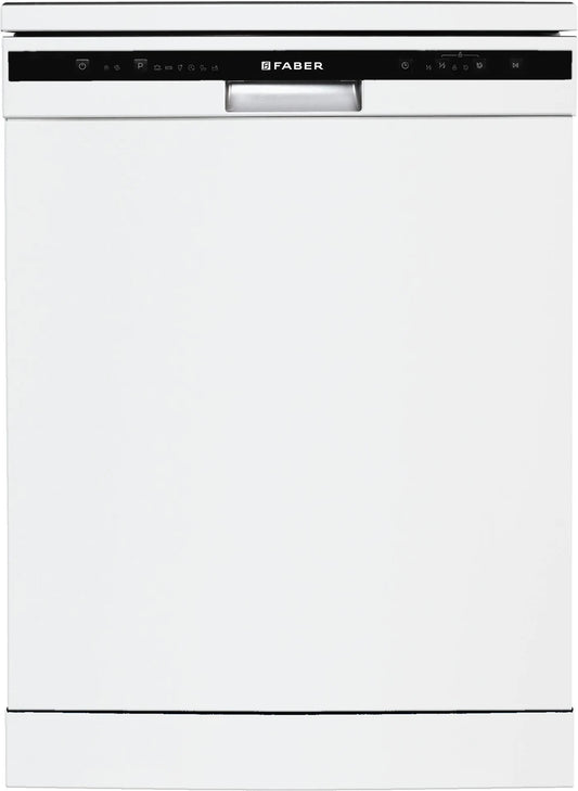 FABER FFSD 6PR 12S Neo White Free Standing 12 Place Settings Intensive Kadhai Cleaning| No Pre-rinse Required Dishwasher OPEN BOX