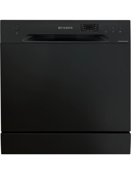 FABER FFSD 6PR 8S ACE BLACK Free Standing 8 Place Settings Intensive Kadhai Cleaning|  Dishwasher 2 years brand warranty
