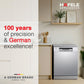 Hafele Aqua Chrome Dishwasher |13 Place Settings |Upto 70 Utensils |Designed for Indian Kitchens |Free-Standing |Hygienic & High-Performance Cleaning |Premium Stainless Steel Finish 2 YEARS BRAND WARRANTY OPEN  BOX