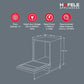 Hafele Aqua Chrome Dishwasher |13 Place Settings |Upto 70 Utensils |Designed for Indian Kitchens |Free-Standing |Hygienic & High-Performance Cleaning |Premium Stainless Steel Finish 2 YEARS BRAND WARRANTY OPEN  BOX