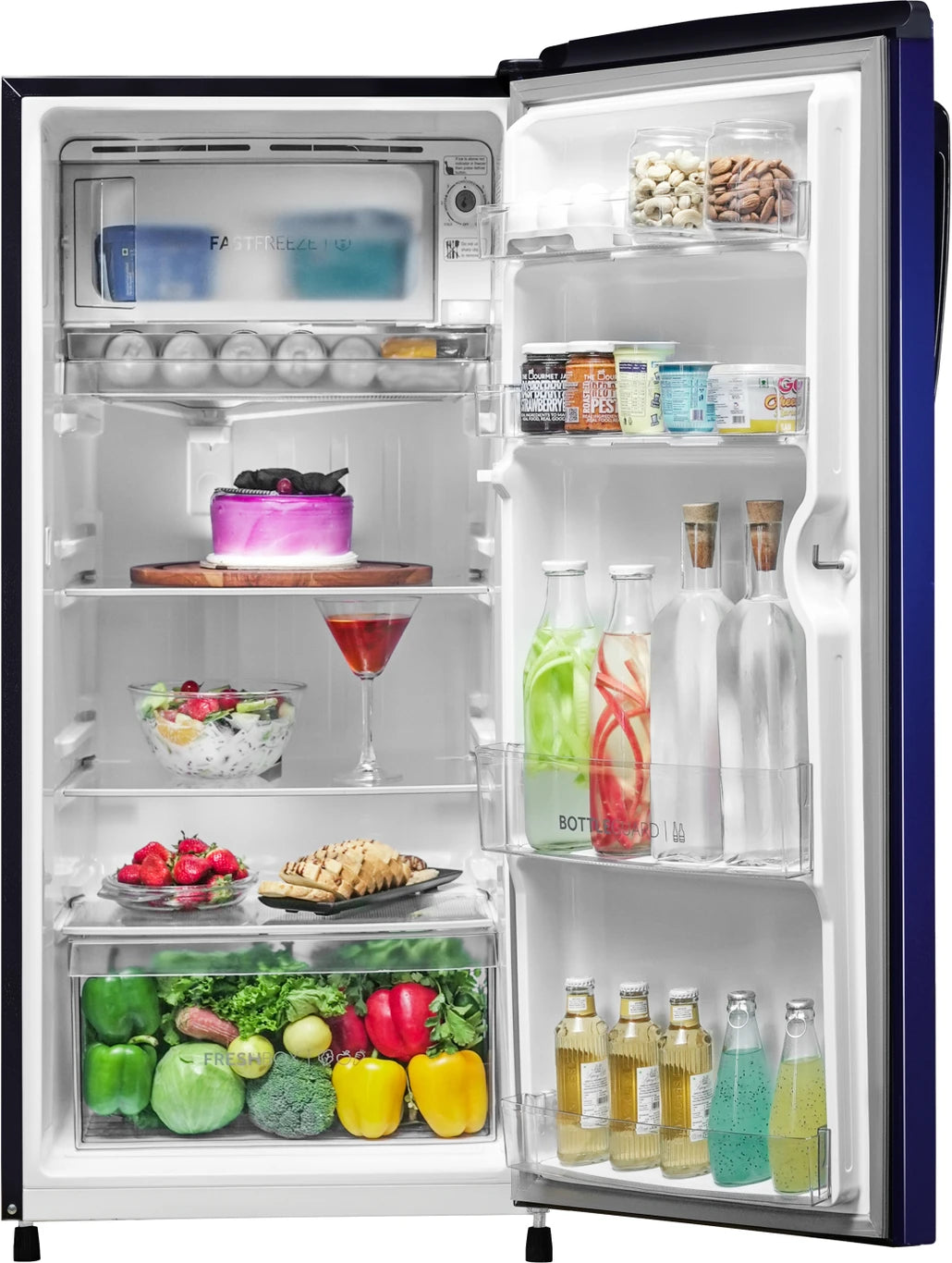 Haier 185L 2 Star Marine Voila Finish Direct Cool Single Door Refrigerator HRD-2062/2023
