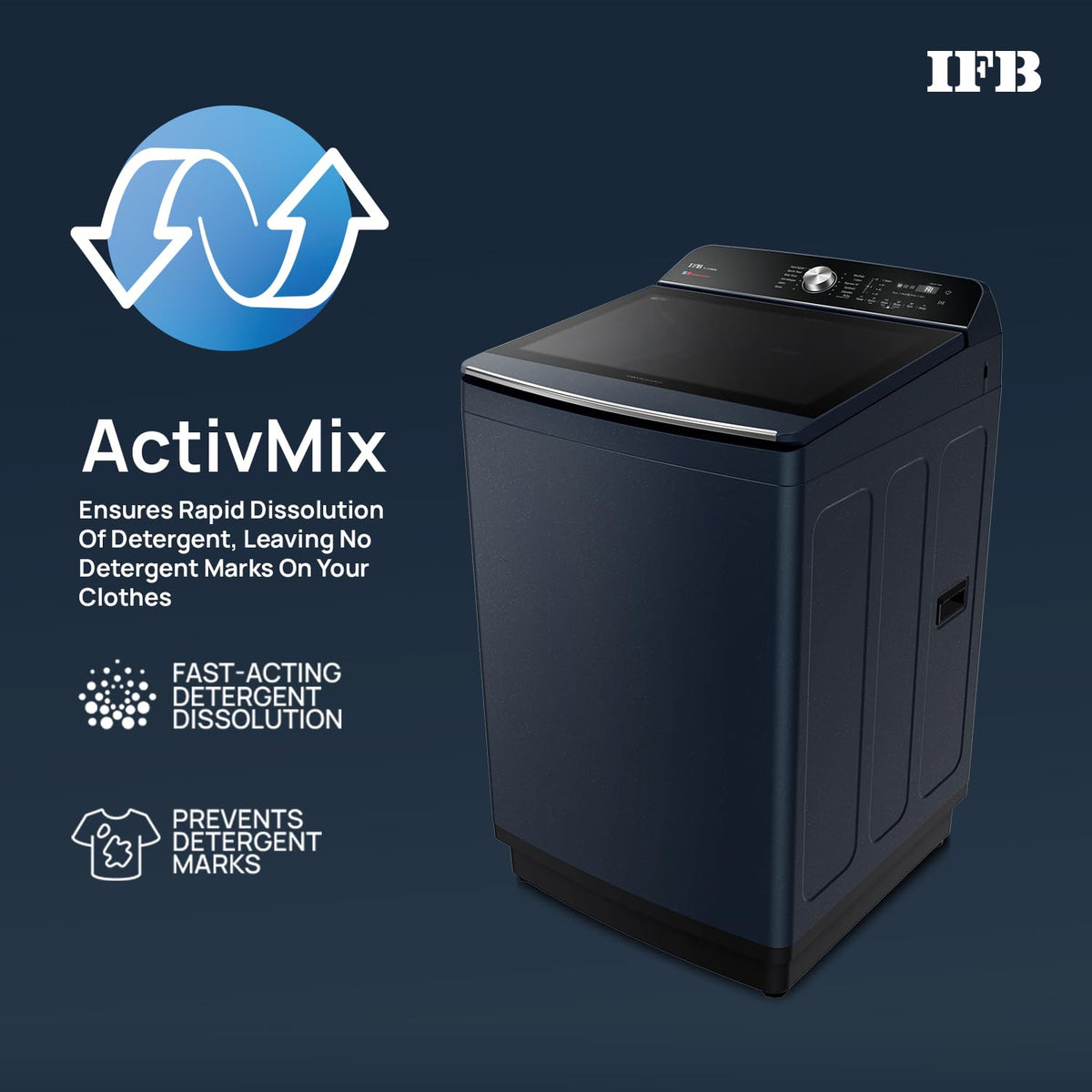 IFB 11 Kg 5 Star with DeepClean® Technology, AI Powered, Fully Automatic Top Load Washing Machine (2025 Model, TL111RB2SN, PowerSteam®, Inbuilt Heater, 5D Wash, Aqua Energie, Royal Blue)