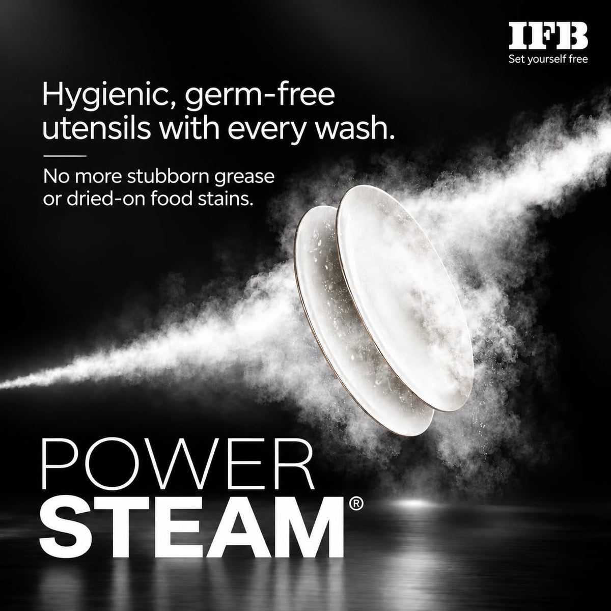 IFB 14 Place Settings(fits up to 80 utensils) with DeepClean® Technology Freestanding Dishwasher (Neptune VX14, Inox Grey, 70° Hot Water Wash with Hygienic Steam Drying, Perfect for Indian Utensils) OPEN BOX