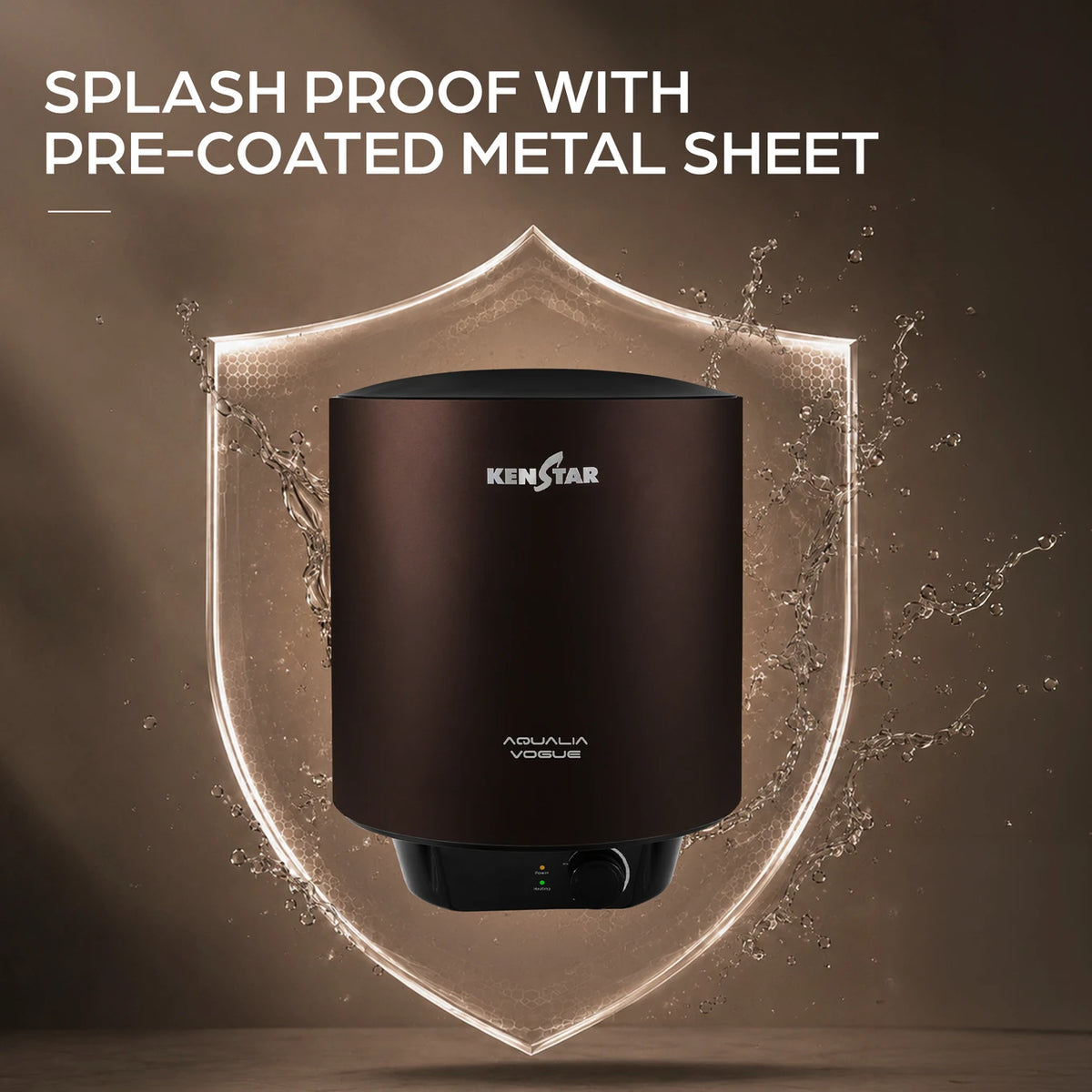 Kenstar 15 L Storage Water Geyser (Aqualia Vogue Copper 15 L Water Heater, Copper) (Copper)