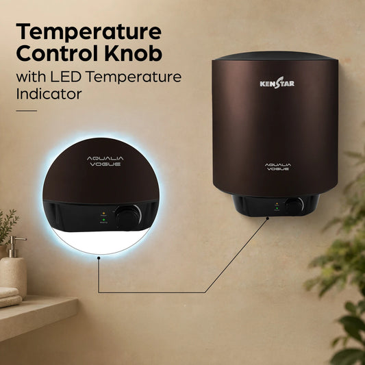 Kenstar 25 L Storage Water Geyser (Aqualia Vogue Copper 25 L Water Heater, Copper) (Copper)