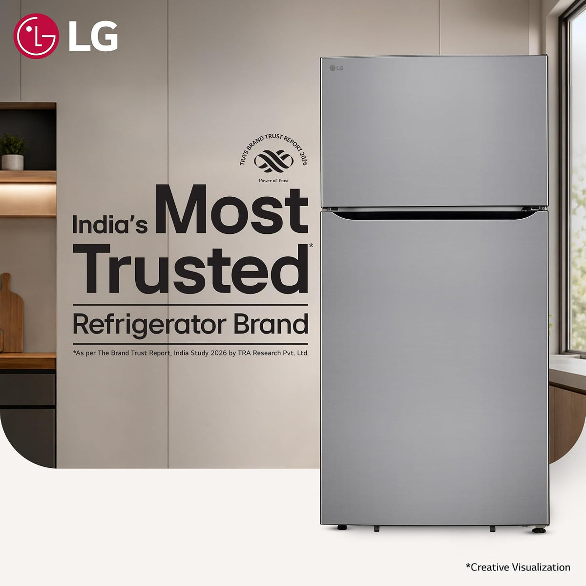 LG 674 L, 1 Star, Smart Inverter, Frost-Free Double Door Refrigerator ( GLT6816ODPZ, Shiny Steel, Multi Air Flow Cooling, & Express Freeze, 2026 Model )  OPEN BOX