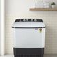 LG 7 kg Semi Automatic Top Load Grey, White (Semi-Automatic Top Load Washing Machine (Dark Gray, Wind Jet Dry))