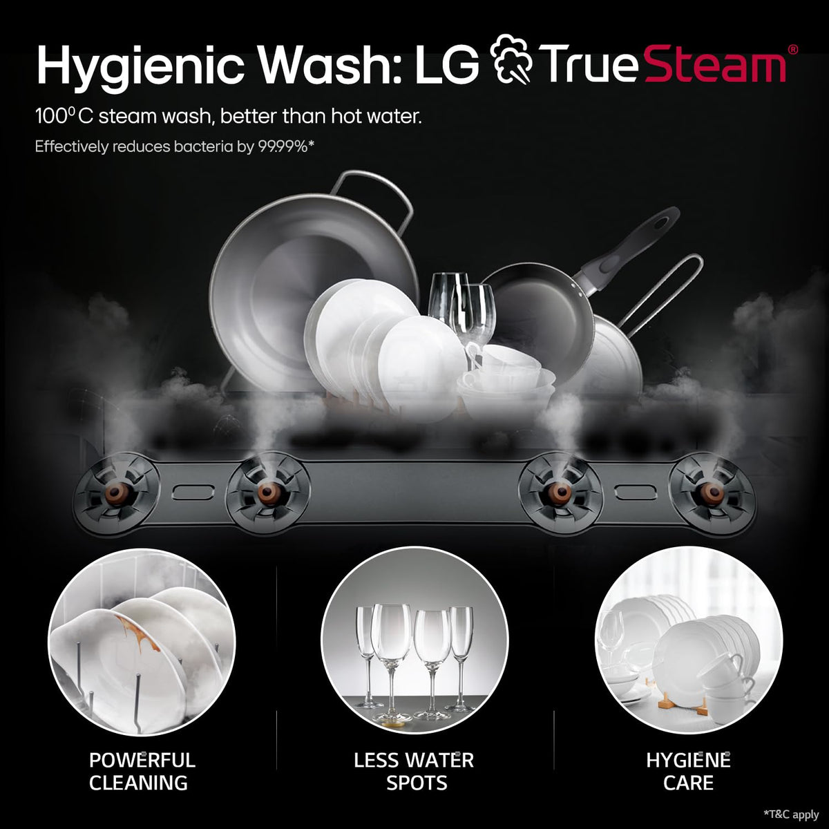 LG 14 Place Settings Dishwasher, TrueSteam, Inverter Direct Drive, Wi-Fi & Free Standing Dishwasher (DFB424FP, Silver, Silent Operation, Tough Stain Removal, Adjustable racks & Clean from Every Angle) OPEN BOX
