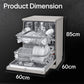 LG 14 Place Settings Dishwasher, TrueSteam, Inverter Direct Drive, Wi-Fi & Free Standing Dishwasher (DFB424FP, Silver, Silent Operation, Tough Stain Removal, Adjustable racks & Clean from Every Angle) OPEN BOX