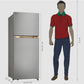 LG 225 L Frost Free Double Door Top Mount 1 Star Refrigerator ( GLT 221/2026 OPEN BOX