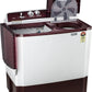 LG Electronics 10.5 kg Semi Automatic Top Load Maroon, White (P105ASRAZ)