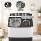 LG 7 kg Semi Automatic Top Load Grey, White (Semi-Automatic Top Load Washing Machine (Dark Gray, Wind Jet Dry))