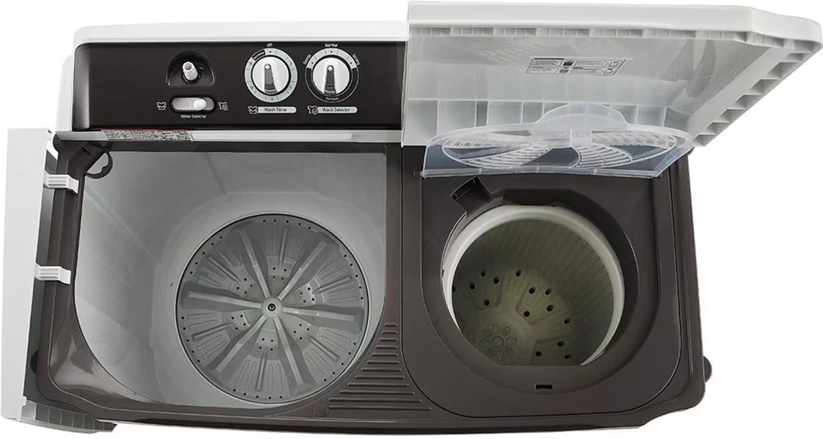 LG 7 kg Semi Automatic Top Load Grey, White (Semi-Automatic Top Load Washing Machine (Dark Gray, Wind Jet Dry))