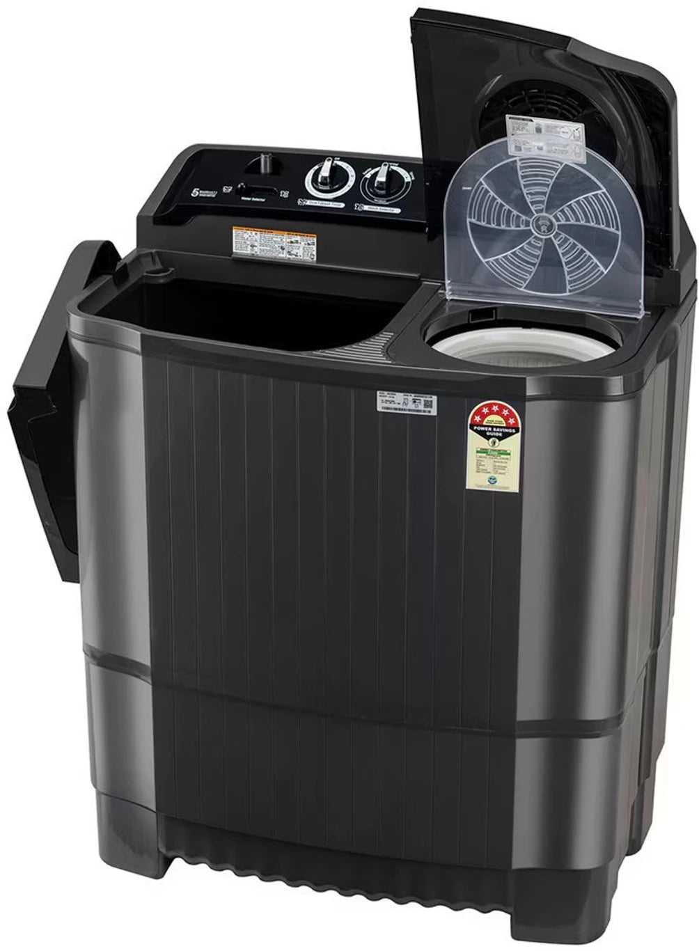 LG 8 kg Semi Automatic Top Load Black (P8015SKAZ)