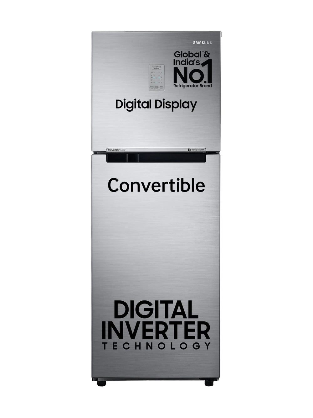 Samsung 236 L Frost Free Double Door 3 Star Convertible Refrigerator  with Digital Inverter and Display ( open box  RT28C3733S8/HL )