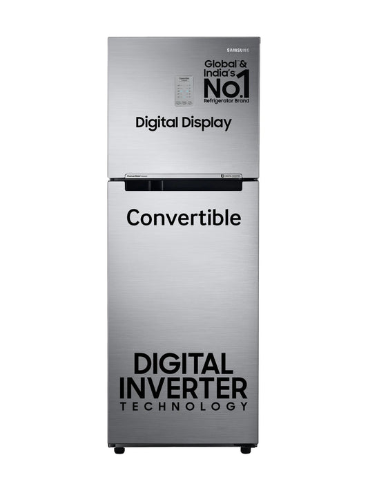 Samsung 236 L Frost Free Double Door 3 Star Convertible Refrigerator  with Digital Inverter and Display ( open box  RT28C3733S8/HL )