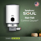 Symphony 15 L Storage Water Geyser Hair Fall Control Geyser | 5 Star BEE Energy Rating | PUROPOD: 9-Layer Advanced Water Filtration (Soul, White) (White)