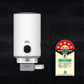 Symphony 15 L Storage Water Geyser Hair Fall Control Geyser | 5 Star BEE Energy Rating | PUROPOD: 9-Layer Advanced Water Filtration (Soul, White) (White)