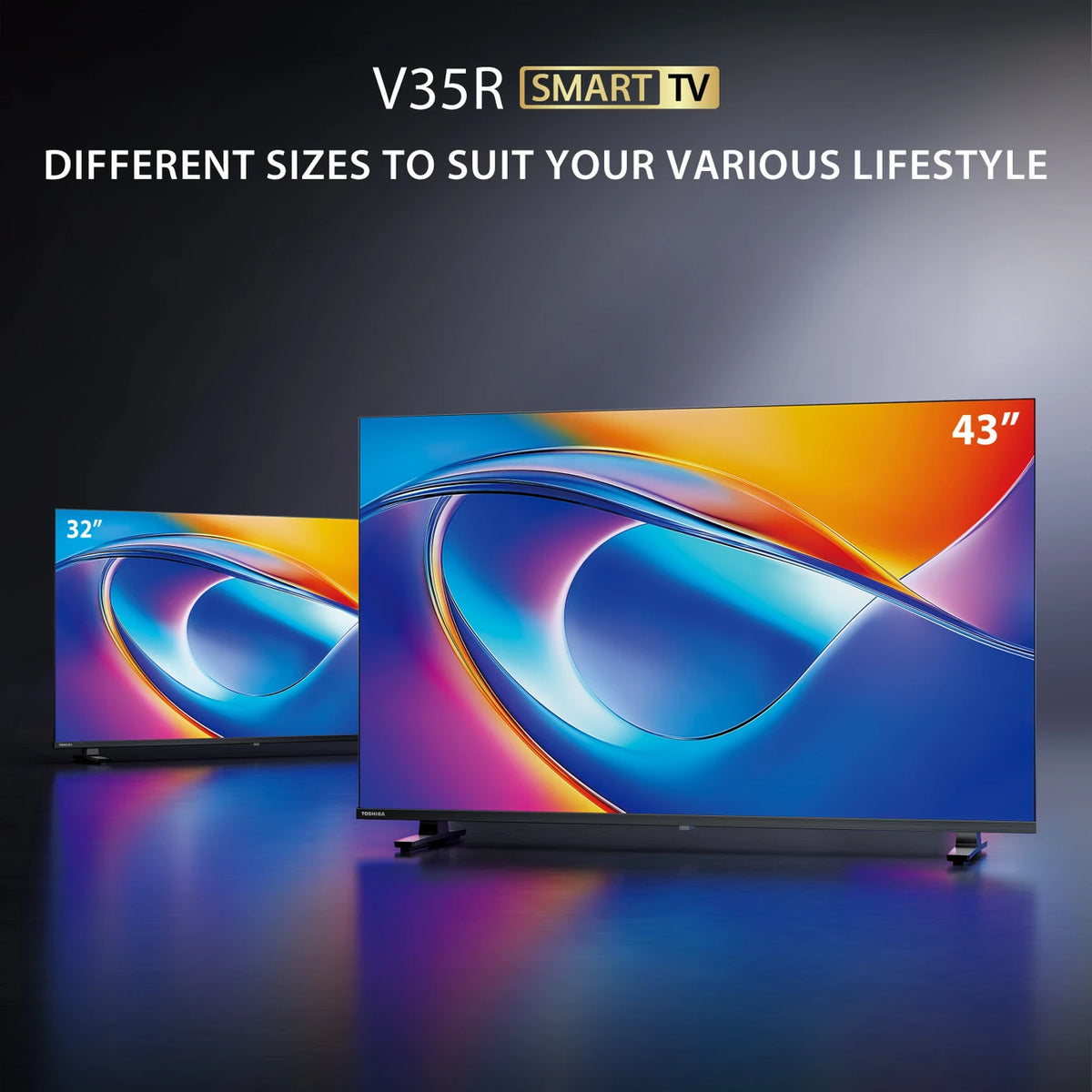 TOSHIBA 40V35RP 100 cm (40 inch) Full HD LED Smart VIDAA TV with Dolby Audio| Dts X| REGZA Engine (40V35RP)