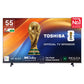 Toshiba 139 cm (55 Inches) 4K Ultra HD Smart QLED TV | Dolby Atmos, HDR10+ | 24W Powerful Speakers | Sports Mode | REGZA Engine ZR |4K Upscaling | Voice Control | Vidaa OS | 55M450RP (Black)