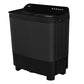 Haier 8 Kg 5 Star Semi Automatic Top Loading Washing Machine (HTW85-178BBK Magic Filter, Rat Mesh, Toughened Glass Top Black)