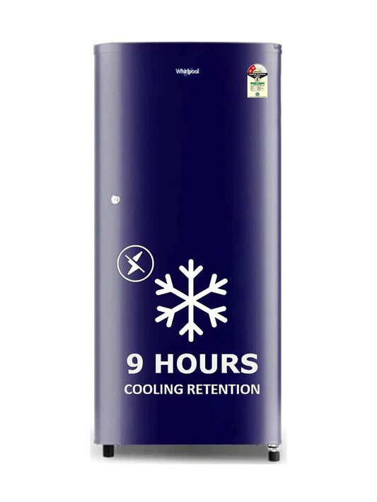 Whirlpool 184 L Direct Cool Single Door 2 Star Refrigerator (Solid Blue / Blue, DAS18433FTWDC/2026