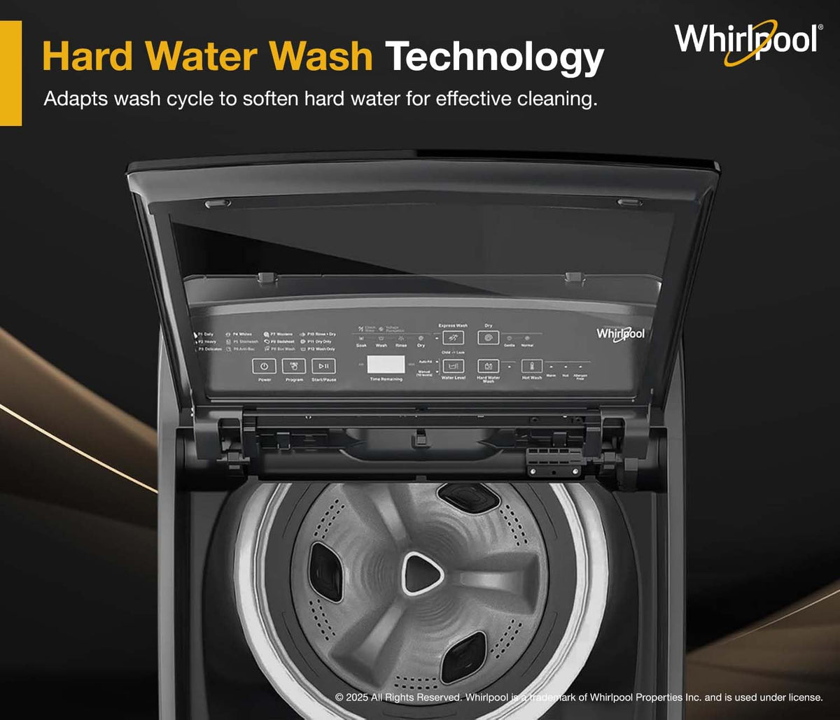 Whirlpool 7.5 Kg 5 Star StainWash Magic Clean PRO Fully Automatic Top Load Washing Machine (MAGIC CLEAN PRO SW 7.5 (H) GREY 10YMW with In-Built Heater
