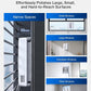 ECOVACS WINBOT Mini Window Cleaning Robot - Compact Design, Dual Nozzles with Ultrasonic Spray, 9-Stage Protection System, Intelligent Path Planning, 3 Cleaning Modes, Anti-Slipping System