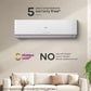 Godrej 1.5 Ton 3 Star Inverter Split Smart AC (2026 Model, 18A3TG , Copper Condenser, 4-Way Swing, Wi-Fi Voice & App Control, i-Sense Technology, White)