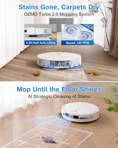 ECOVACS Deebot T50S Pro Omni 2 in 1 Robot Vacuum Cleaner & Mop, 2026 New Launch 25000 Pa Suction, Self-Empty & Self Wash Omni-Station, ZeroTangle 3.0, Hot Air-Drying, Auto-Lift Mop, 250 Mins Runtime