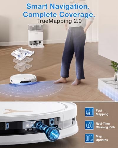 ECOVACS Deebot T50S Pro Omni 2 in 1 Robot Vacuum Cleaner & Mop, 2026 New Launch 25000 Pa Suction, Self-Empty & Self Wash Omni-Station, ZeroTangle 3.0, Hot Air-Drying, Auto-Lift Mop, 250 Mins Runtime
