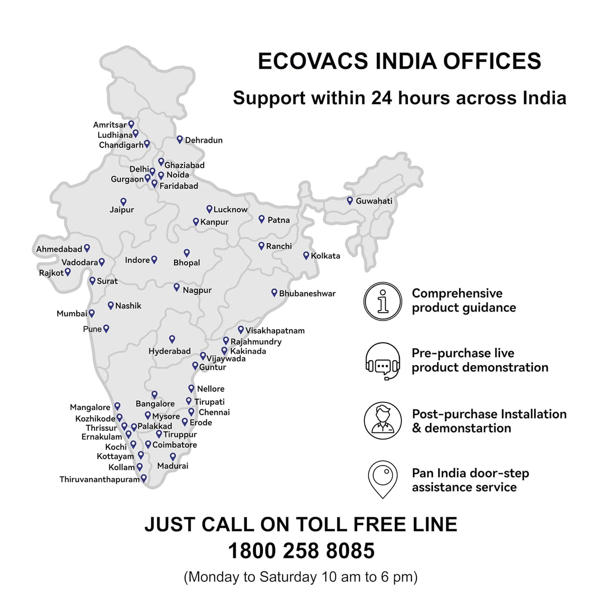 ECOVACS Deebot T50S Pro Omni 2 in 1 Robot Vacuum Cleaner & Mop, 2026 New Launch 25000 Pa Suction, Self-Empty & Self Wash Omni-Station, ZeroTangle 3.0, Hot Air-Drying, Auto-Lift Mop, 250 Mins Runtime