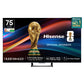 Hisense 189 cm (75 Inches) 4K QLED Mini-LED Smart TV | 900 NITS Peak Brightness | 144Hz Game Mode | Dolby Vision IQ, Atmos | 2.1 CH 40W  | VIDAA OS | 75U7SE (Black)
