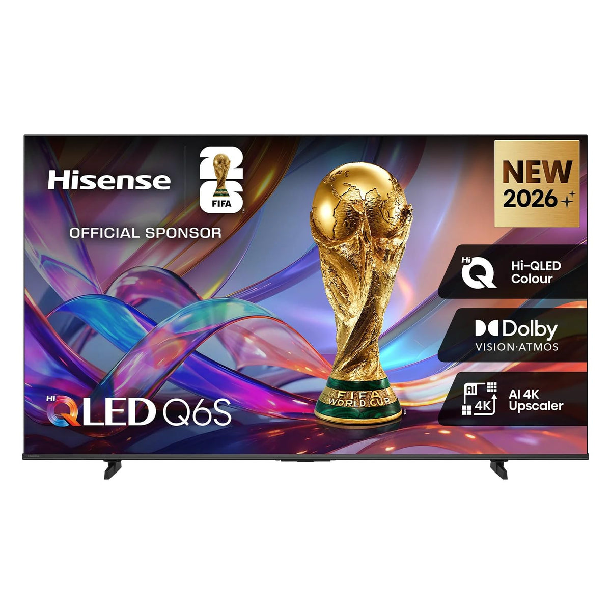 Hisense 215 cm (85 Inch) 4K Ultra HD Smart QLED TV | Quantum Dot Display | Dolby Vision & Dolby Atmos | AI 4K Upscaler | Game Mode Plus | Voice Control | 85Q6S