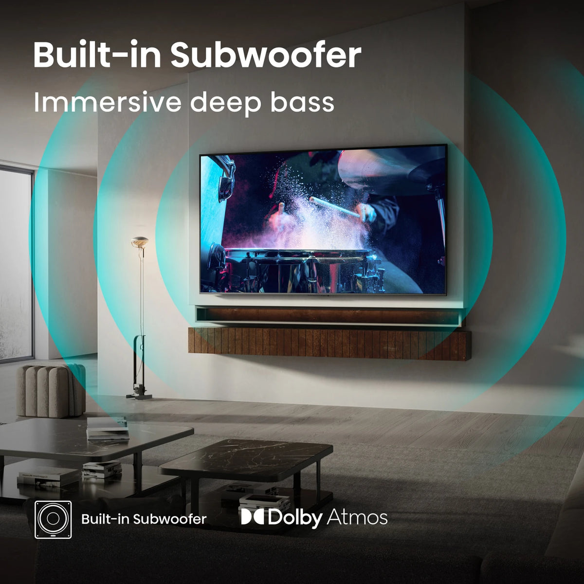 Hisense 85U7Q 216 cm (85 inch) Ultra HD (4K) Mini LED Smart VIDAA TV with 2.1CH Audio System Tuned by DEVALET, Native 144 Refresh Rate, Dolby Vision Atmos (85U7Q)