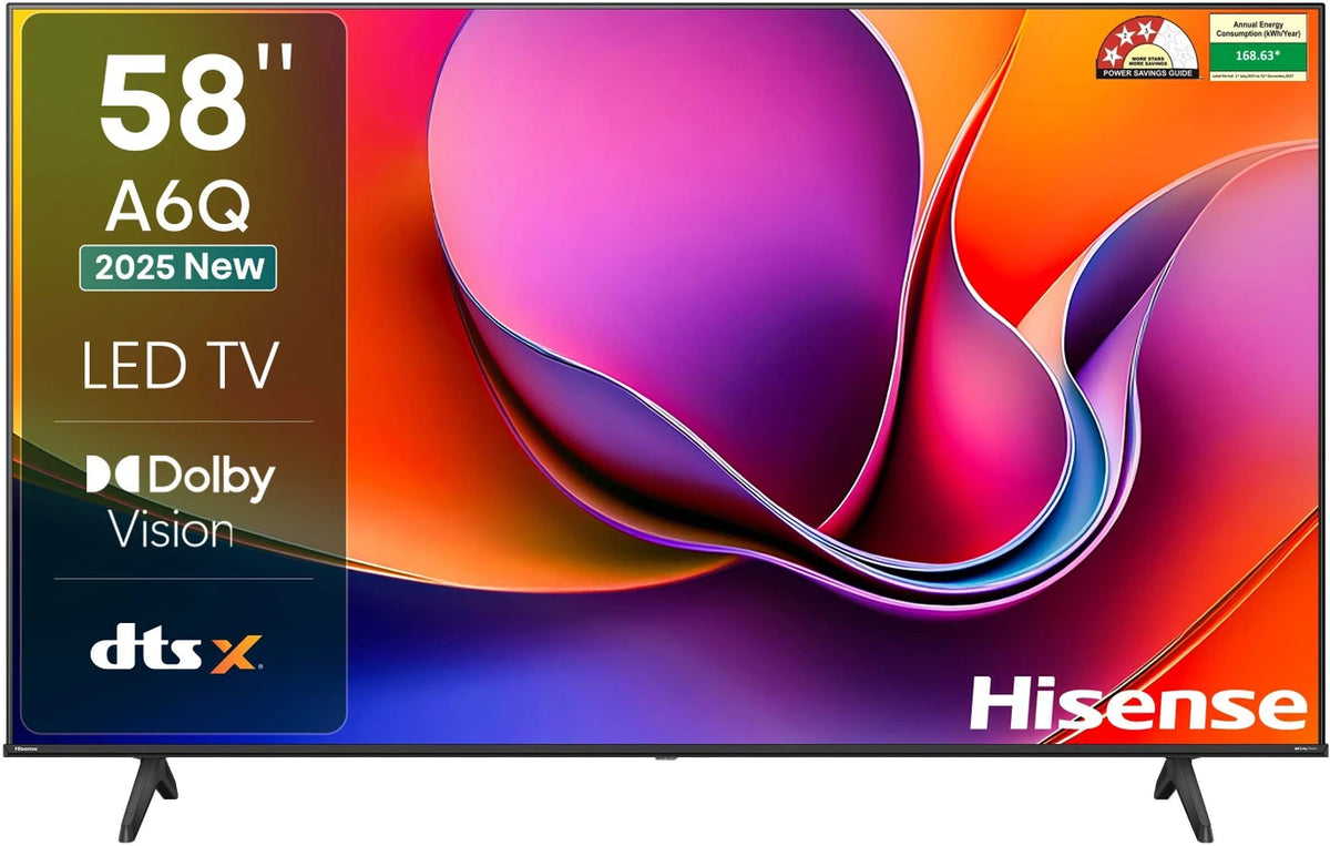 Hisense 58A6Q 145.5 cm (58 inch) Ultra HD (4K) LED Smart VIDAA TV (58A6Q)