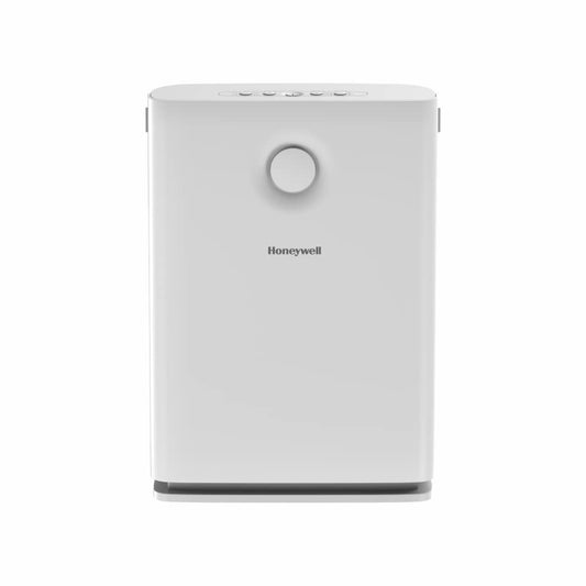 Honeywell Air Purifier for Home, 5 Stage Filtration, Covers 465 sq.ft, High Efficiency Pre-Filter, Dual HEPA, Activated Carbon Filter, Removes 99.99% Pollutants & Micro Allergens white - Air Touch V3