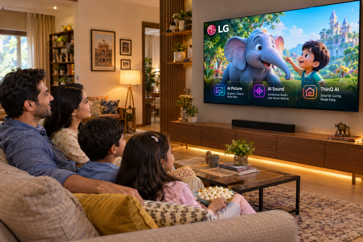 LG 32L365LBRA 80 cm (32 inch) Full HD LED Smart WebOS TV 2026 Edition  Remote Compatible, AI Sound Pro 60 Hz Refresh Rate 5 YearsOS upgrade, Secured by LG Shield, LG Channels (32L365LBRA)