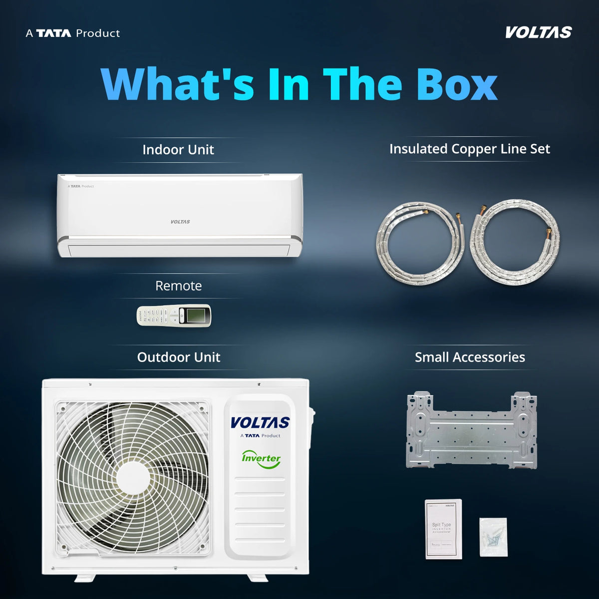 Voltas 2026 Model 1.5 Ton 3 Star Split Inverter AC (183INV CAN(4504114), White)