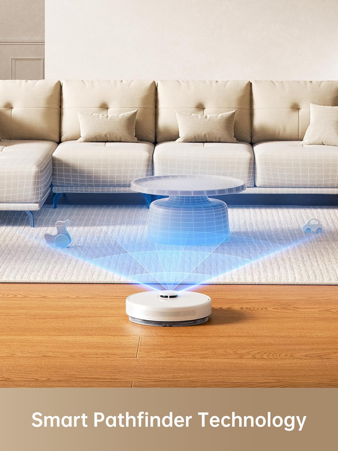 DREAME D10 Plus Gen 2 Robot Vacuum and Self-Emptying with 90-Day Dust Storage, 6,000Pa Suction for Carpets & Pet Hair, LiDAR Smart Navigation, 285-Min Runtime, Multi-Floor Mapping, White